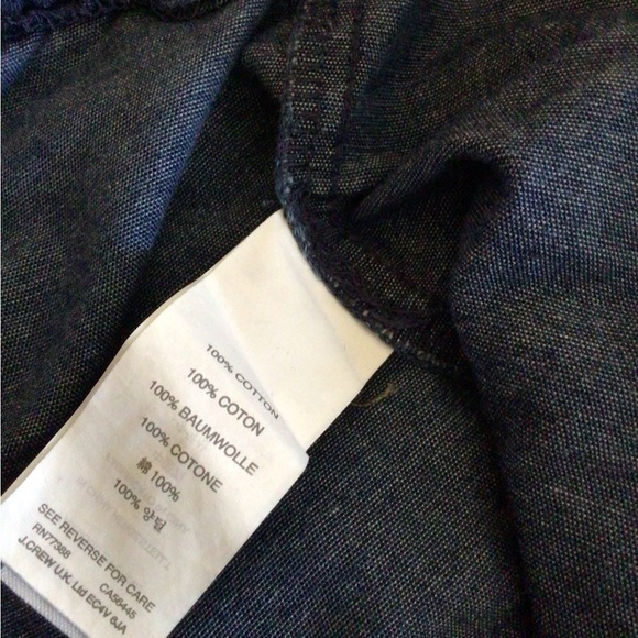 J.Crew Denim Jogger Pants with draw string tie SZ L - Picture 6 of 10